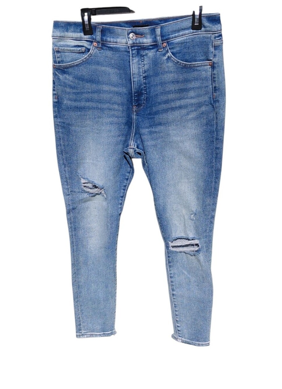 8436.. Women's Express  Skinny Jeans Size 12R, W31" 26" Inseam 11" Rise - Picture 2 of 3